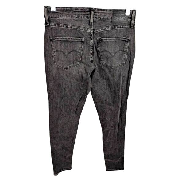Levi's 721 High Rise Skinny Jeans Women's Size 27 Black 30 Inseam - Picture 2 of 3
